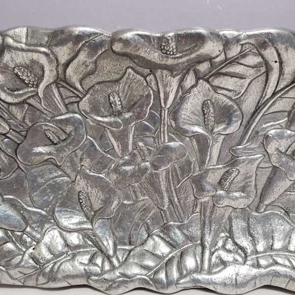 King Arthurs Court Lily Pattern Serving Candy Dinner Tray 1q"×5.5"×1" - Picture 2 of 9